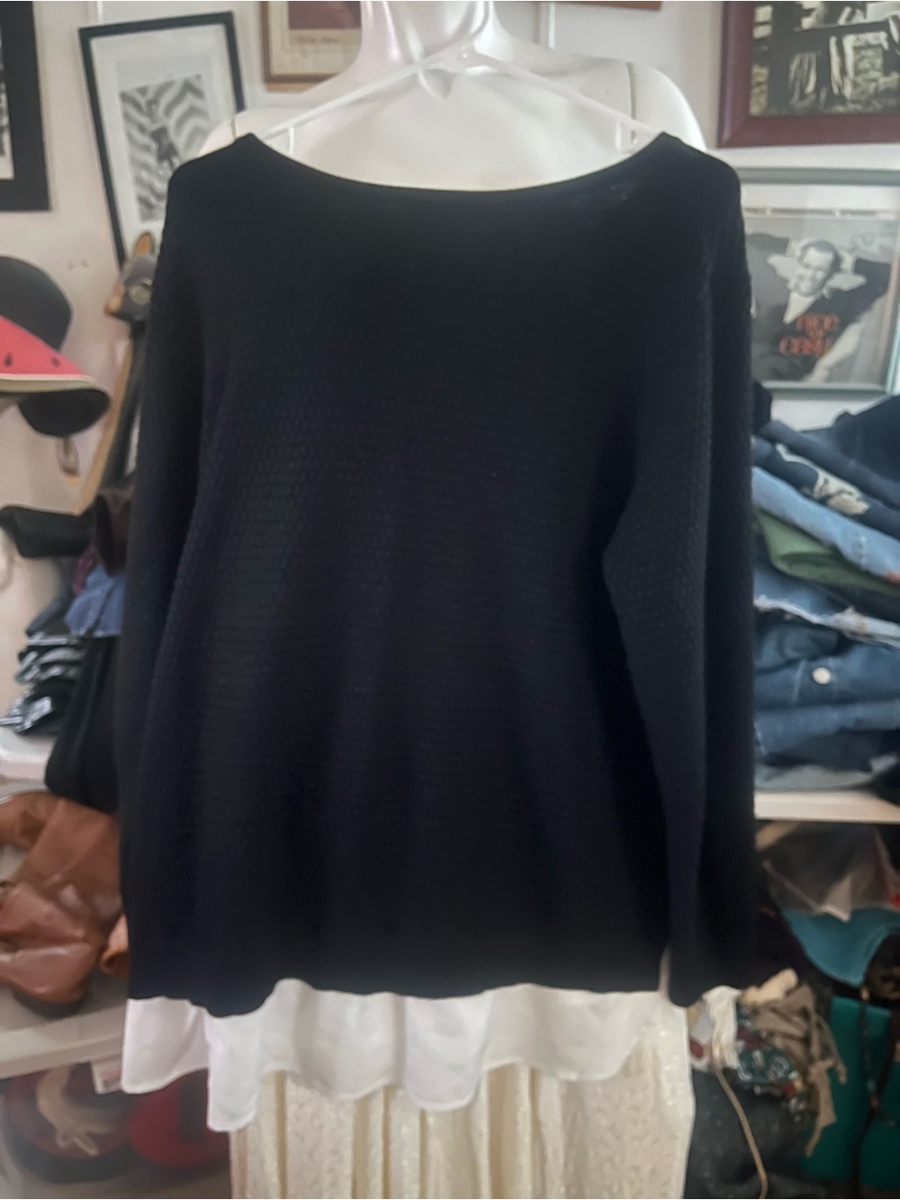 Calvin Klein Black Knit Pullover